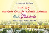 “Ngày hội Văn hóa các dân tộc tỉnh Đắk Lắk” năm 2023
